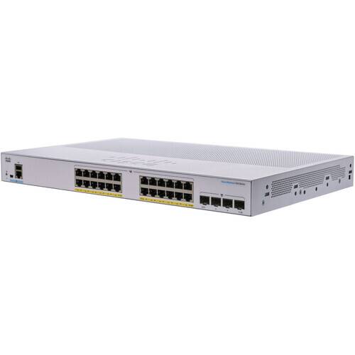 Cisco Business CBS350-24P-4G Managed Switch, 24 Port GE, PoE, 4x1G