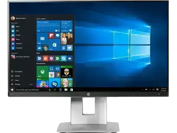 HP EliteDisplay E230t 23-inch Touch Monitor / DP/HDMI/VGA/3USB ports