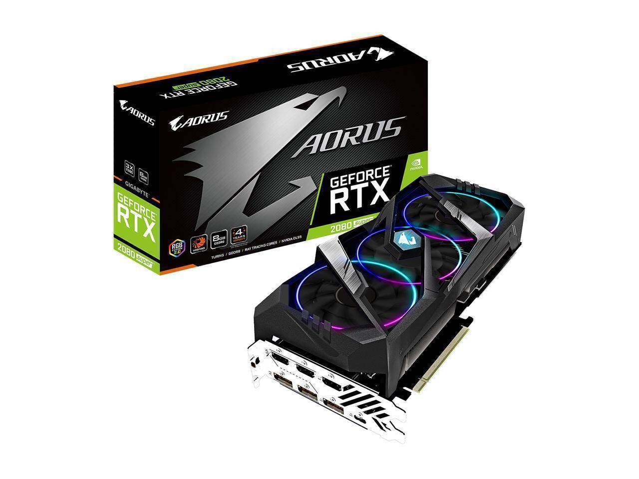 GIGABYTE AORUS GeForce RTX 2080 Super 8G Graphics Card