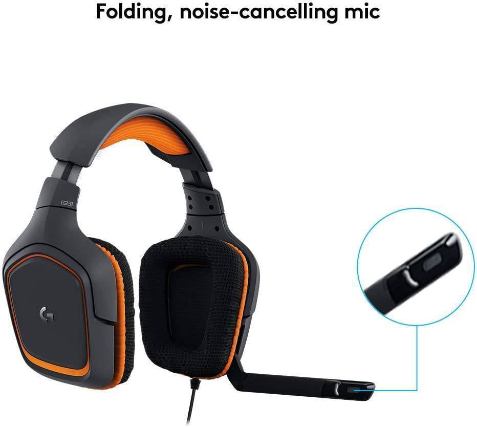 logitech gaming headset orange