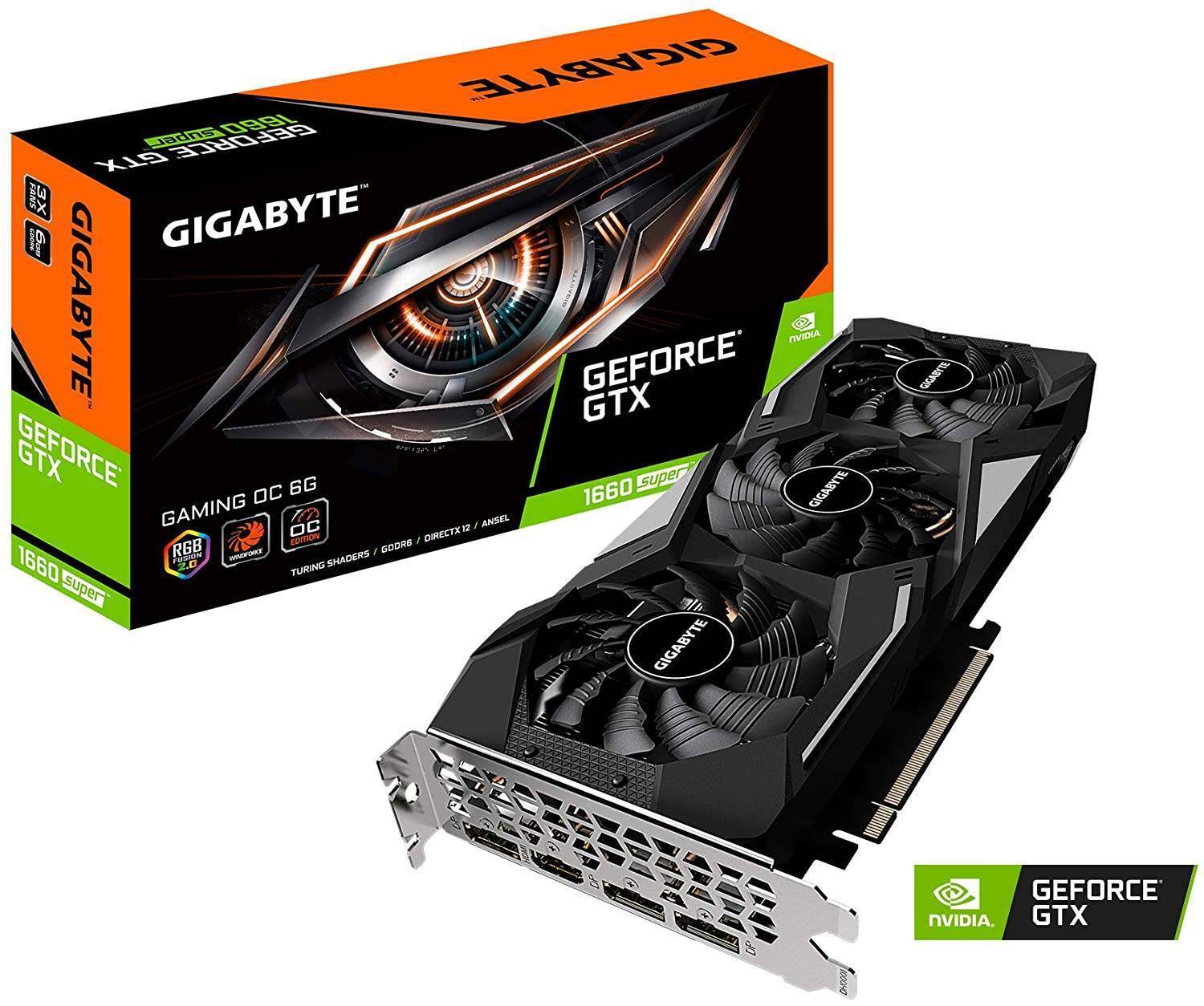 Видеокарта gigabyte geforce gtx 1660 super oc 6gb gv n166toc 6gd какая память