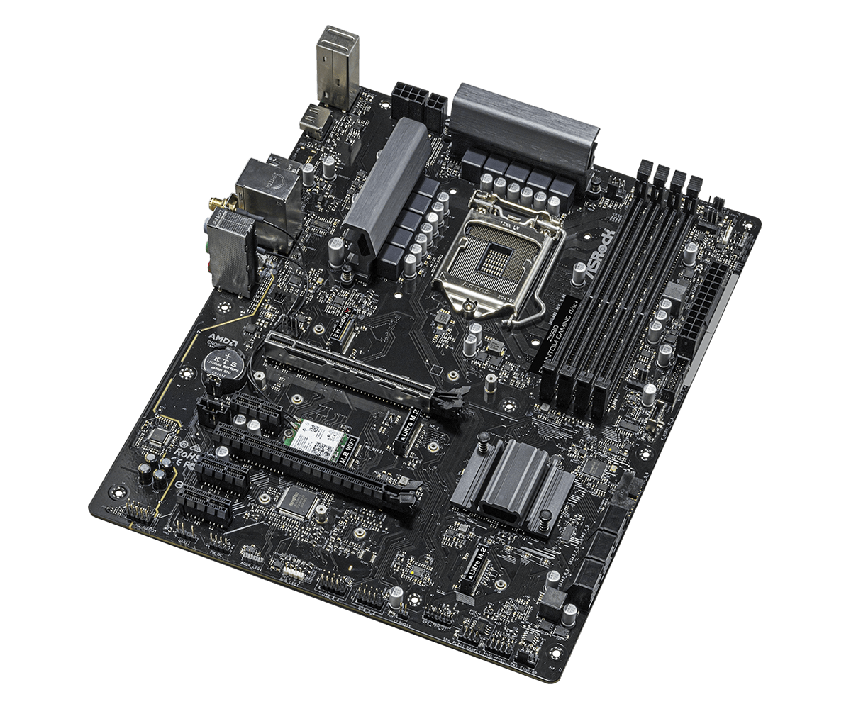 Carte Mère Asrock Z590M Phantom Gaming 4 Micro-ATX LGA1200 DDR4 PCIe 4.0 - Occasion