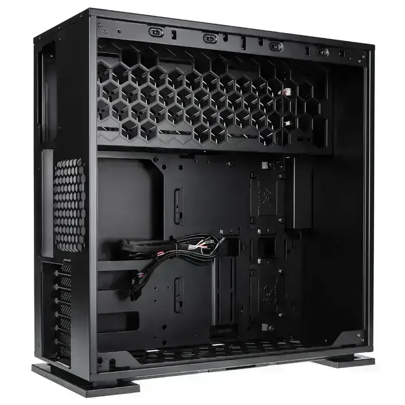 In Win 303 White Atx Mid Tower Computer Case with tempered glass